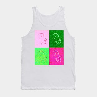 Stone Cthulhu Quad a Tank Top